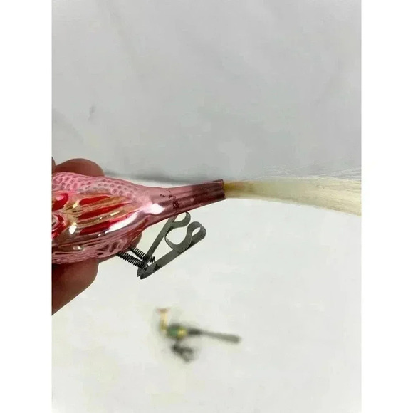 Antique German Blown Glass Clip on Birds with Tails Christmas Ornaments VTG - Picture 11 of 16